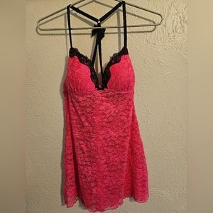 Pink Lace Babydoll